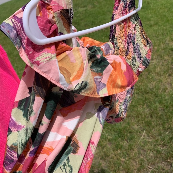 Shein Floral One shoulder crop top - Picture 3 of 5